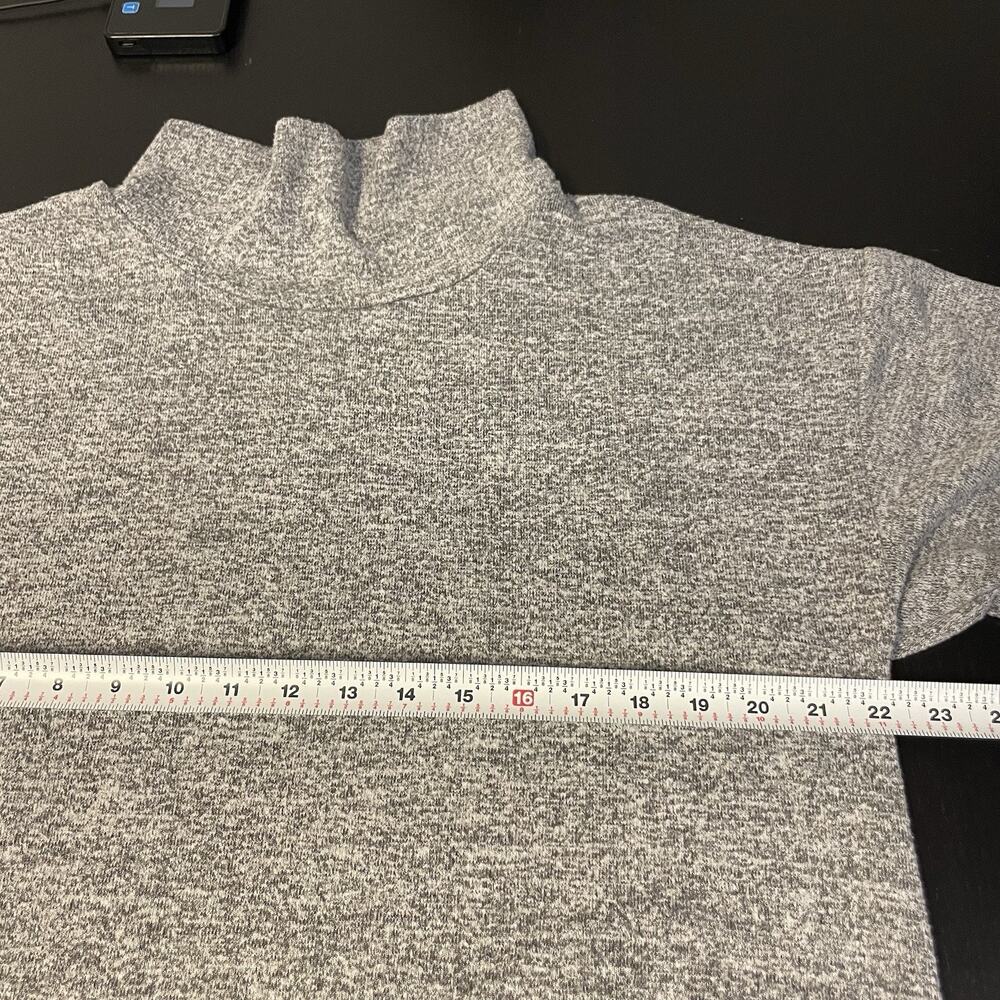 Workshop Republic Women's XL Cowl Neck 3/4 Sleeve Stretch Top Gray Cozy Soft EUC - Picture 6 of 7